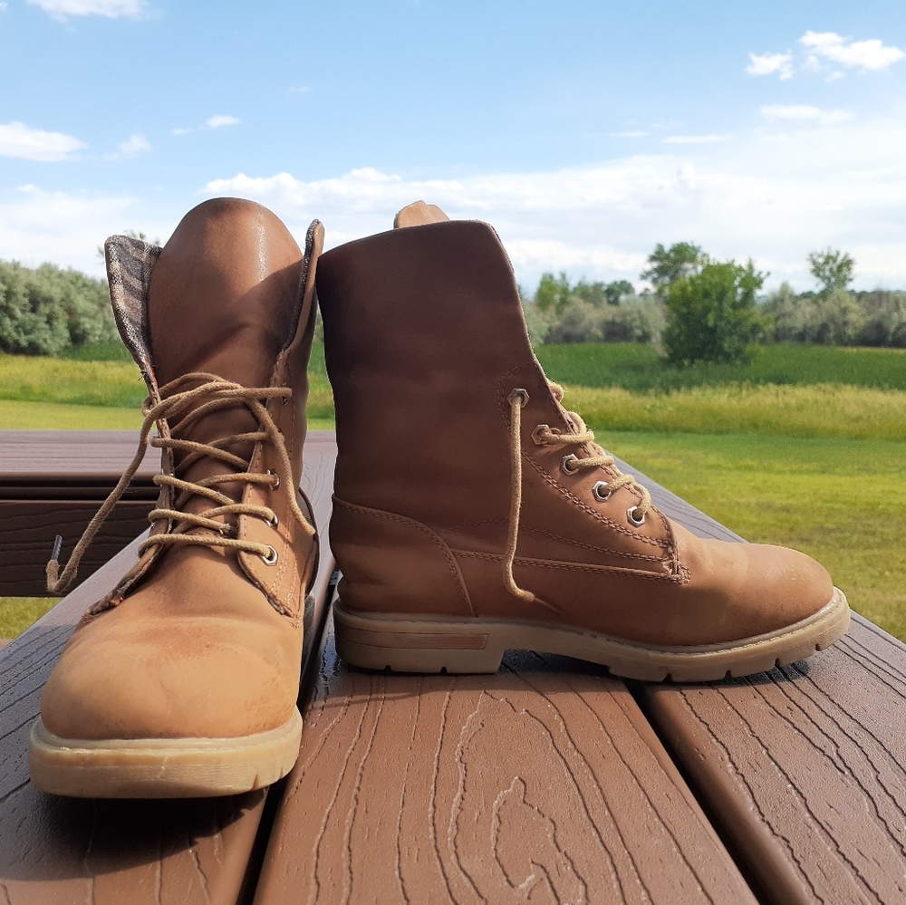 Brown Lace-Up Adventure and Hiking Boots